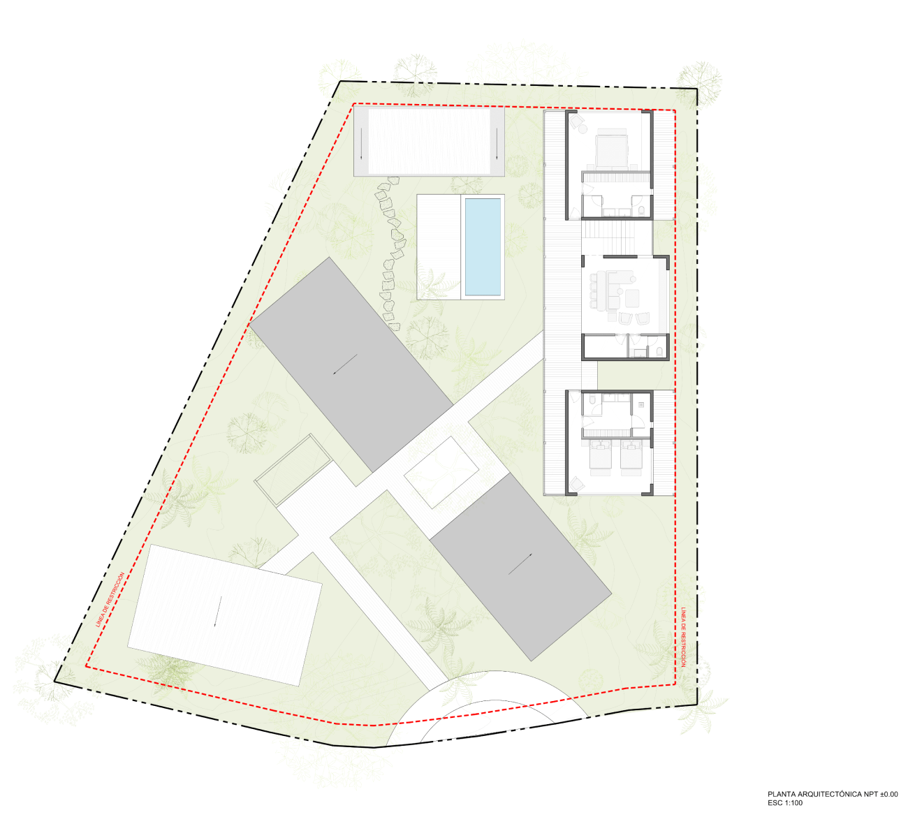 Plano planta alta